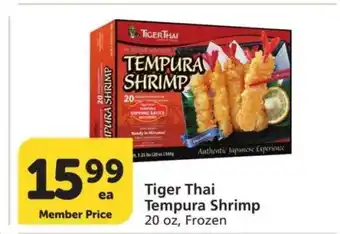 Albertsons Tiger Thai Tempura Shrimp - 20 oz, Frozen offer
