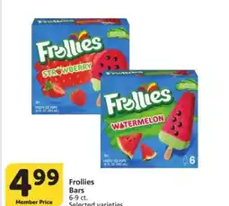 Albertsons Frollies Bars - 6-9 ct. Selected varieties offer