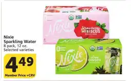 Albertsons Nixie Sparkling Water - 8 pack, 12 oz. Selected varieties offer