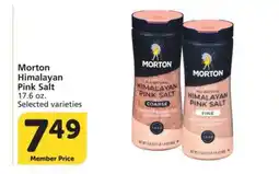 Albertsons Morton Himalayan Pink Salt - 17.6 oz. Selected varieties offer