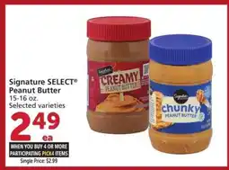 Albertsons Signature SELECT Peanut Butter - 15-16 oz. Selected varieties Single Price: $2.99 offer