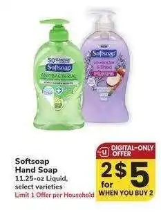 Albertsons Softsoap Hand Soap - 11.25 - oz Liquid, select varieties offer