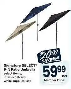 Albertsons Signature SELECT 9-ft Patio Umbrella - select items offer