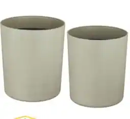 The Home Depot VIGORO 2-Pack 18.3 Clovis Harbor Gray Resin Planters offer