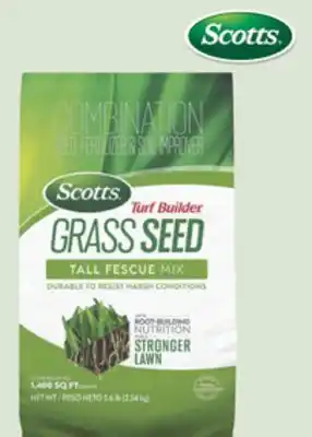The Home Depot SCOTTS 5.6 lb. Turf Builder Tall Fescue Mix Grass Seed with Fertilizer offer