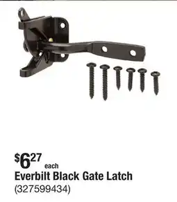 The Home Depot Everbilt Black Gate Latch offer