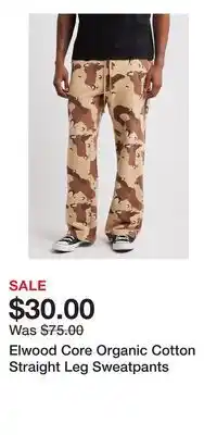 Nordstrom Elwood Core Organic Cotton Straight Leg Sweatpants offer