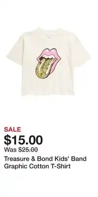Nordstrom Treasure & Bond Kids' Band Graphic Cotton T-Shirt offer