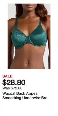 Nordstrom Wacoal Back Appeal Smoothing Underwire Bra offer