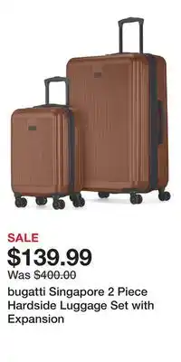 Nordstrom bugatti Singapore 2 Piece Hardside Luggage Set with Expansion offer