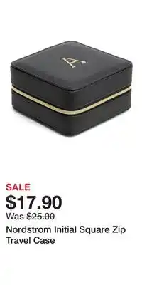 Nordstrom Nordstrom Initial Square Zip Travel Case offer