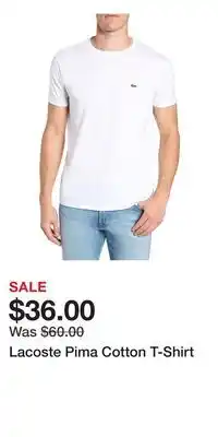 Nordstrom Lacoste Pima Cotton T-Shirt offer