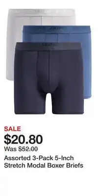 Nordstrom Assorted 3-Pack 5-Inch Stretch Modal Boxer Briefs offer