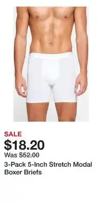 Nordstrom 3-Pack 5-Inch Stretch Modal Boxer Briefs offer