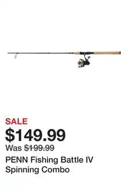 Dick's Sporting Goods PENN Fishing Battle IV Spinning Combo offer