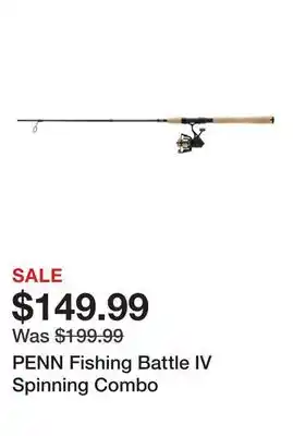 Dick's Sporting Goods PENN Fishing Battle IV Spinning Combo offer