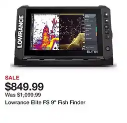 Dick's Sporting Goods Lowrance Elite FS 9 Fish Finder offer