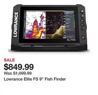 Dick's Sporting Goods Lowrance Elite FS 9 Fish Finder offer