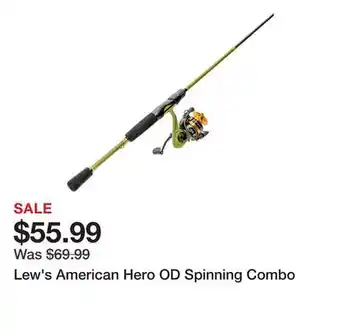 Dick's Sporting Goods Lew's American Hero OD Spinning Combo offer