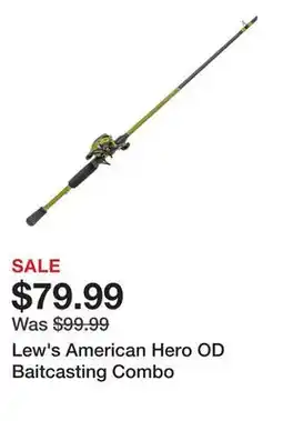 Dick's Sporting Goods Lew's American Hero OD Baitcasting Combo offer