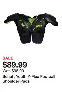 Dick's Sporting Goods Schutt Youth Y-Flex Football Shoulder Pads offer