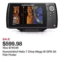 Dick's Sporting Goods Humminbird Helix 7 Chirp Mega SI GPS G4 Fish Finder offer