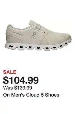 Dick's Sporting Goods On Men's Cloud 5 Shoes offer