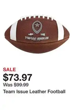 Dick's Sporting Goods Team Issue Leather Football offer