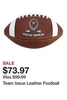 Dick's Sporting Goods Team Issue Leather Football offer