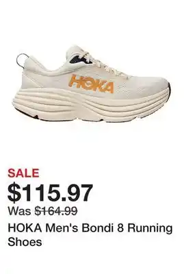 Dick's Sporting Goods HOKA Men's Bondi 8 Running Shoes offer