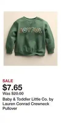 Kohl's Baby & Toddler Little Co. by Lauren Conrad Crewneck Pullover offer