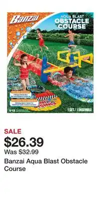 Kohl's Banzai Aqua Blast Obstacle Course offer