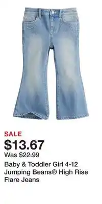 Kohl's Baby & Toddler Girl 4-12 Jumping Beans High Rise Flare Jeans offer