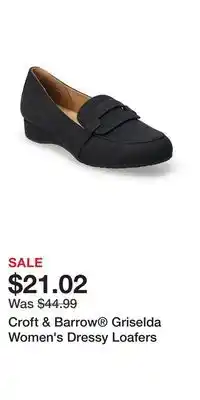 Kohl's Croft & Barrow Griselda Women's Dressy Loafers offer