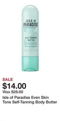 Kohl's Isle of Paradise Even Skin Tone Self-Tanning Body Butter offer