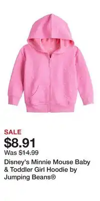Kohl's Disney's Minnie Mouse Baby & Toddler Girl Hoodie by Jumping Beans offer