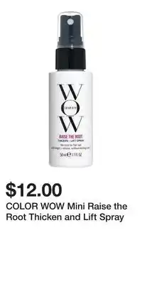 Kohl's COLOR WOW Mini Raise the Root Thicken and Lift Spray offer