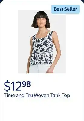 Walmart Time and Tru Women's Woven Tank Top offer