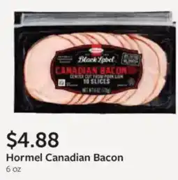 Fareway Hormel canadian bacon offer