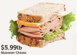 Fareway Muenster cheese offer