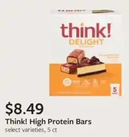 Fareway Think! high protein bars offer