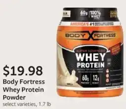 Fareway Body fortress whey protein powder offer