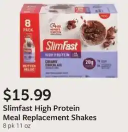 Fareway Slimfast high protein meal replacement shakes offer