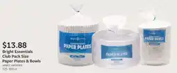 Fareway Bright essentials club pack size paper plates & bowls offer