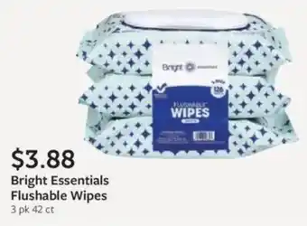 Fareway Bright essentials flushable wipes offer