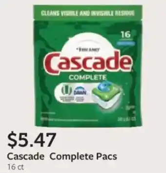 Fareway Cascade complete pacs offer