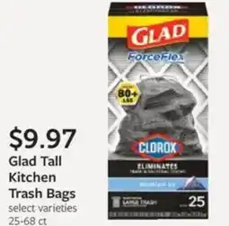 Fareway Glad tall kitchen trash bags offer