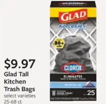 Fareway Glad tall kitchen trash bags offer