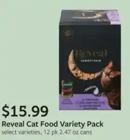Fareway Reveal cat food variety pack offer