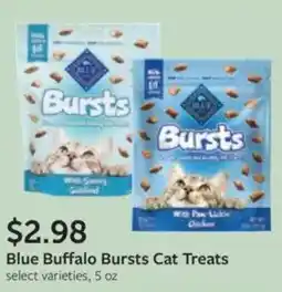 Fareway Blue buffalo bursts cat treats offer